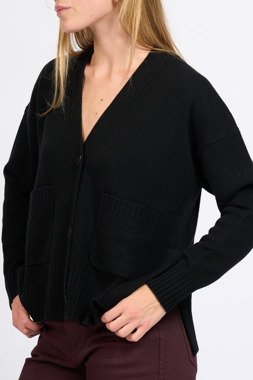 Alpha Cardigan Nero Donna