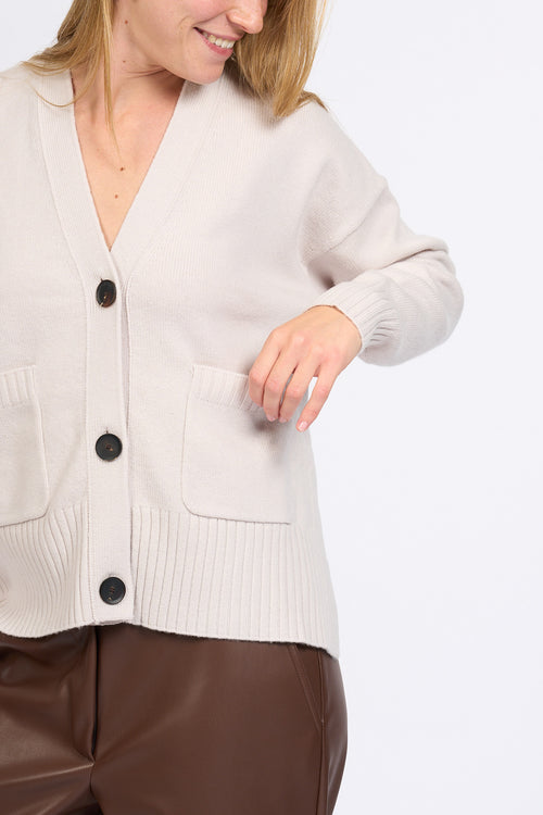Alpha Cardigan Stucco Donna-2
