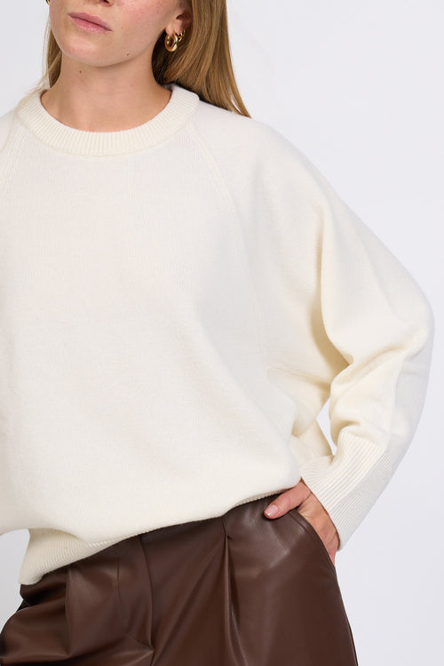 Alpha Maglia Over Latte Donna-2