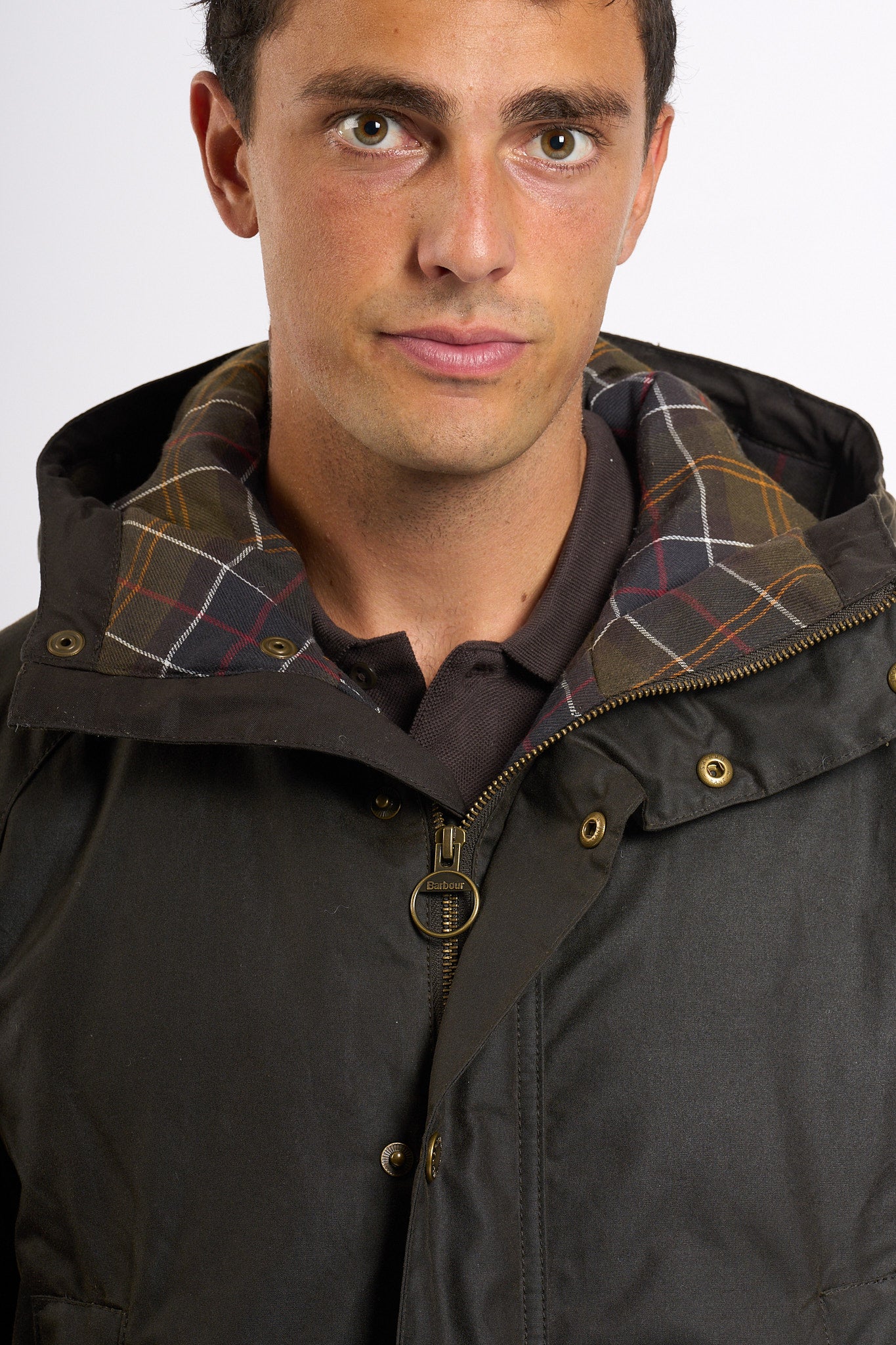 Barbour Bedale Wax Parka Oliva Uomo-2