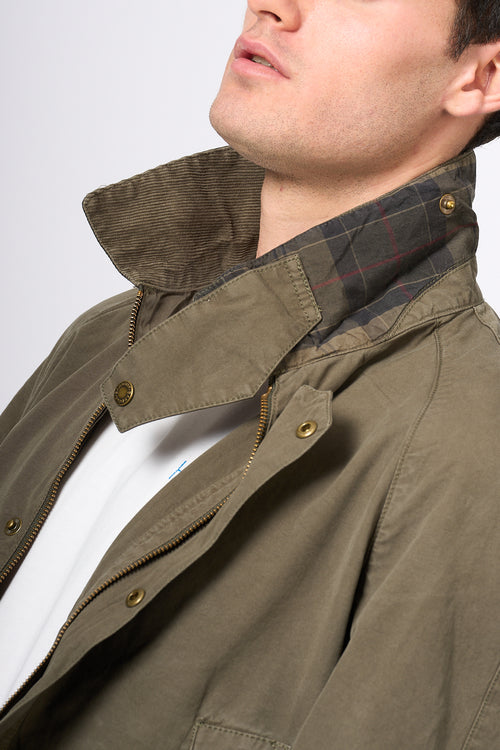 Barbour Giacca Ashby Oliva Uomo-2