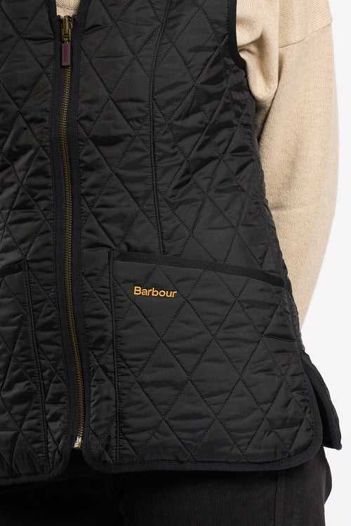 Barbour Gilet Fleece Betty Nero Donna-2