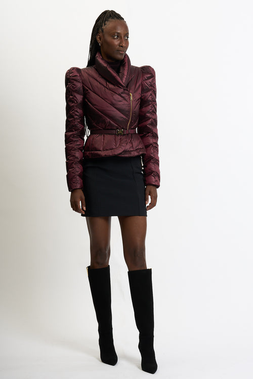 Elisabetta Franchi Piumino Corto Bordeaux Donna-2