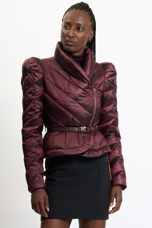 Elisabetta Franchi Piumino Corto Bordeaux Donna