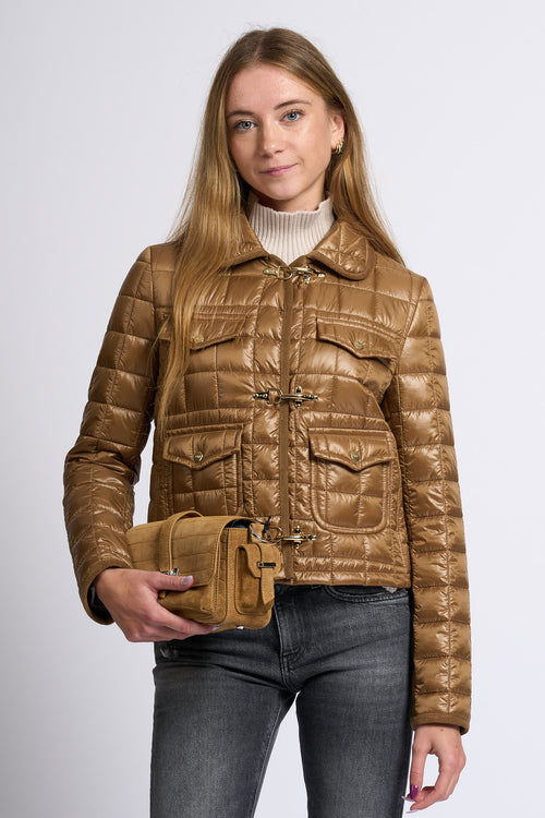 Fay Piumino 3 Ganci Cammello Donna