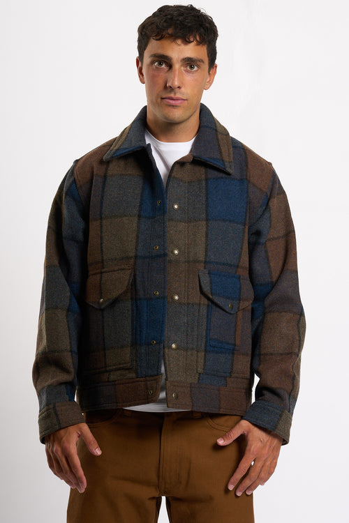 Filson Giacca Mackinaw Blu/marr Uomo