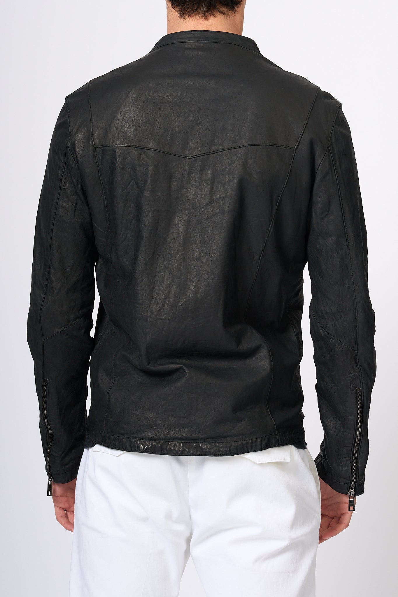 Giorgio Brato Biker Leather Black Man-4