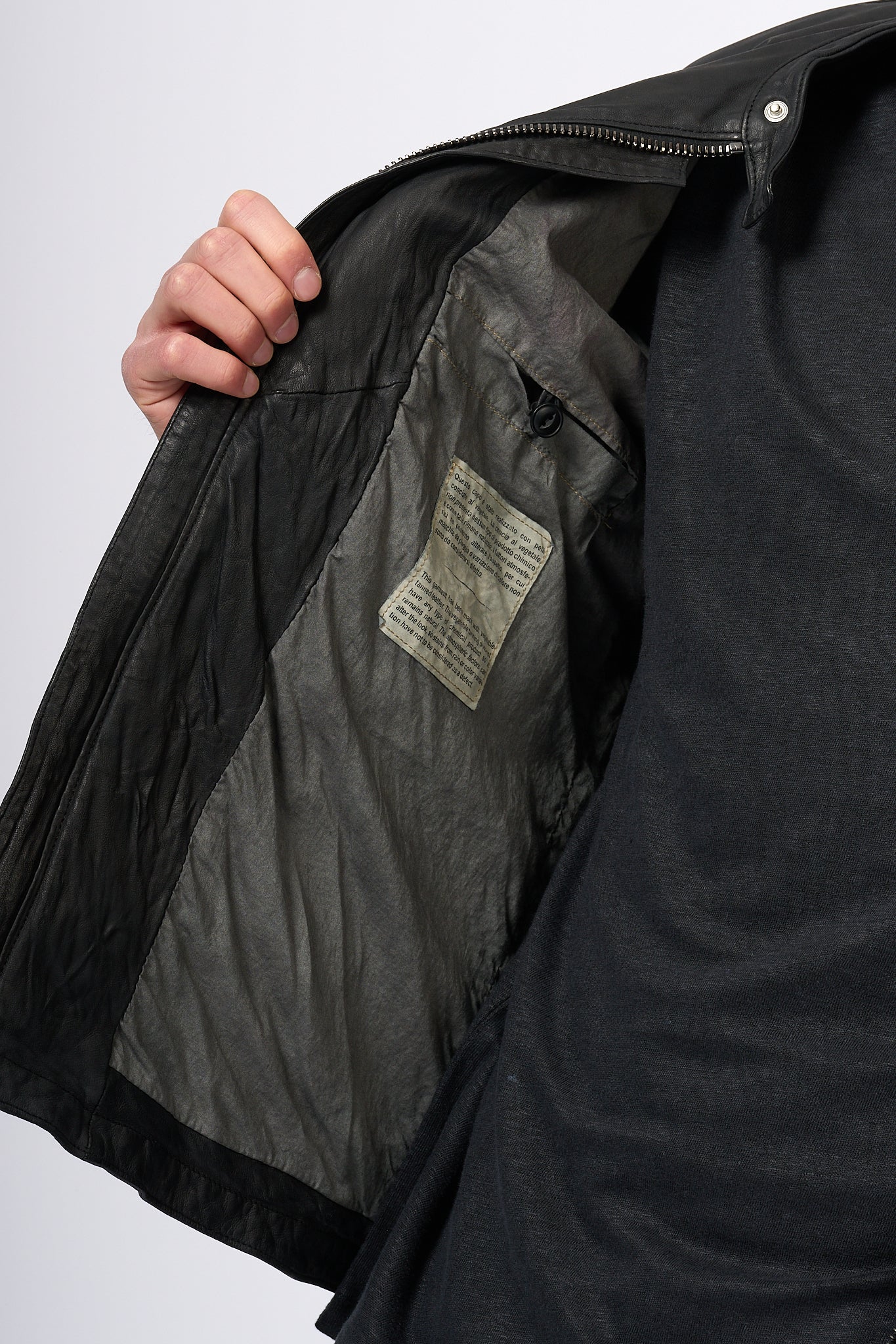 Giorgio Brato Biker Leather Black Man-5