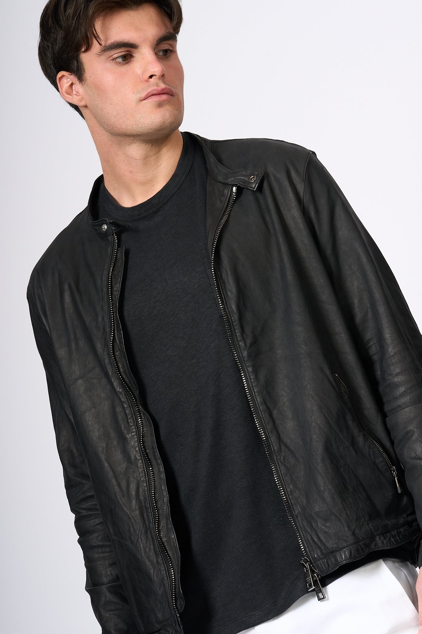 Giorgio Brato Biker Leather Black Man-6