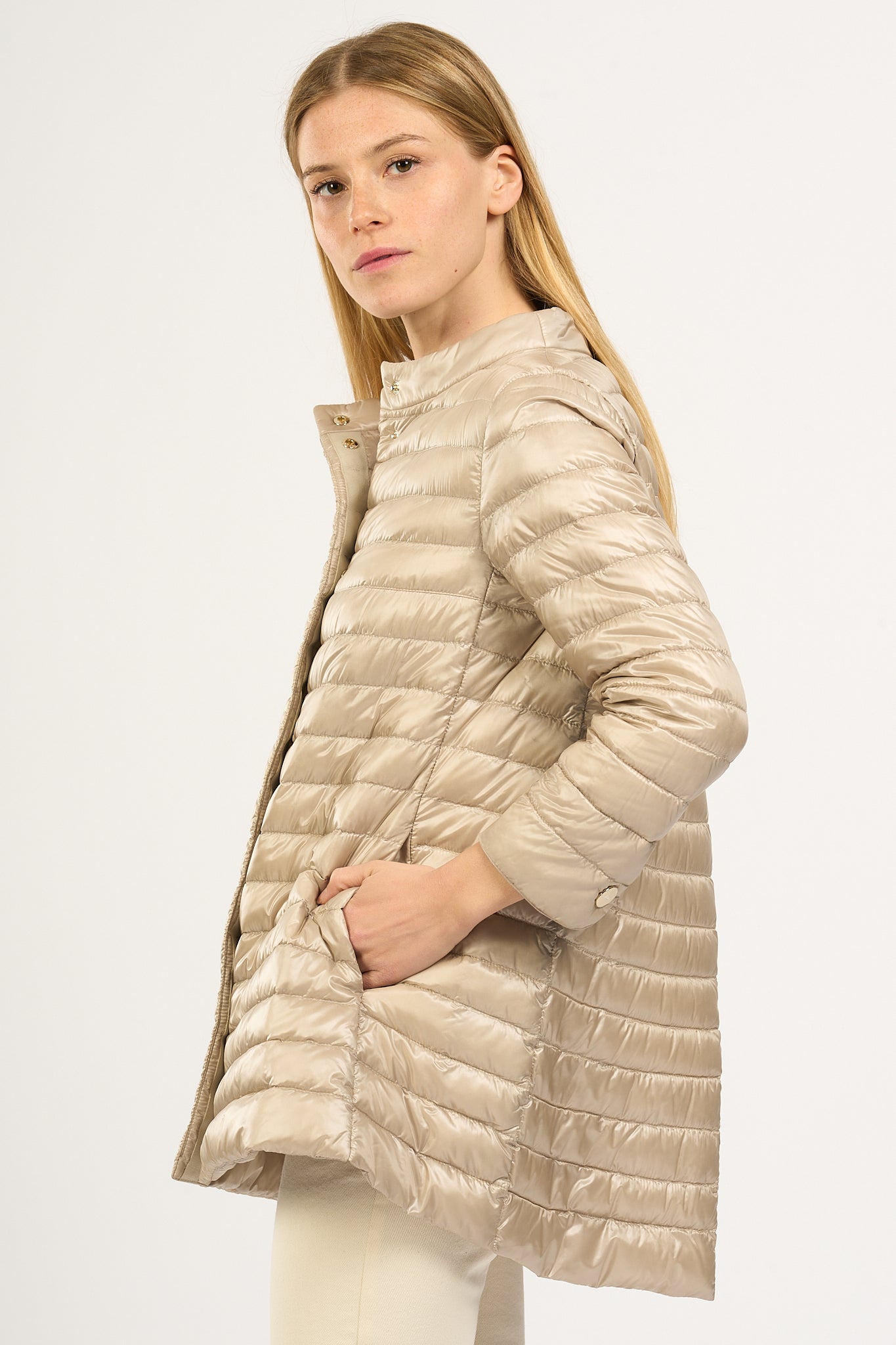 Herno Piumino Rossella Midi Chantilly Donna-2