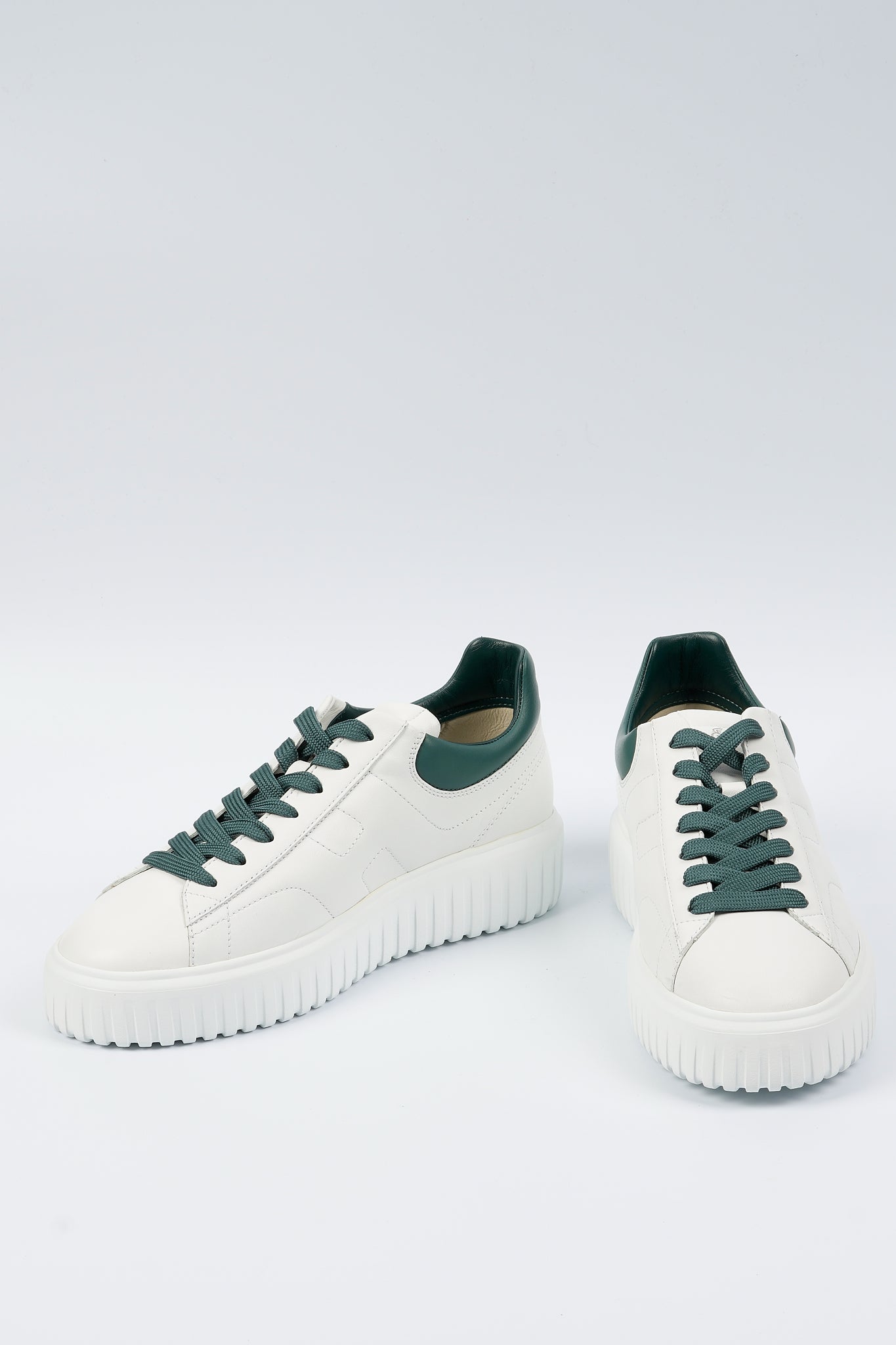 Hogan Sneaker H-stripes Bianco/verde Uomo-4