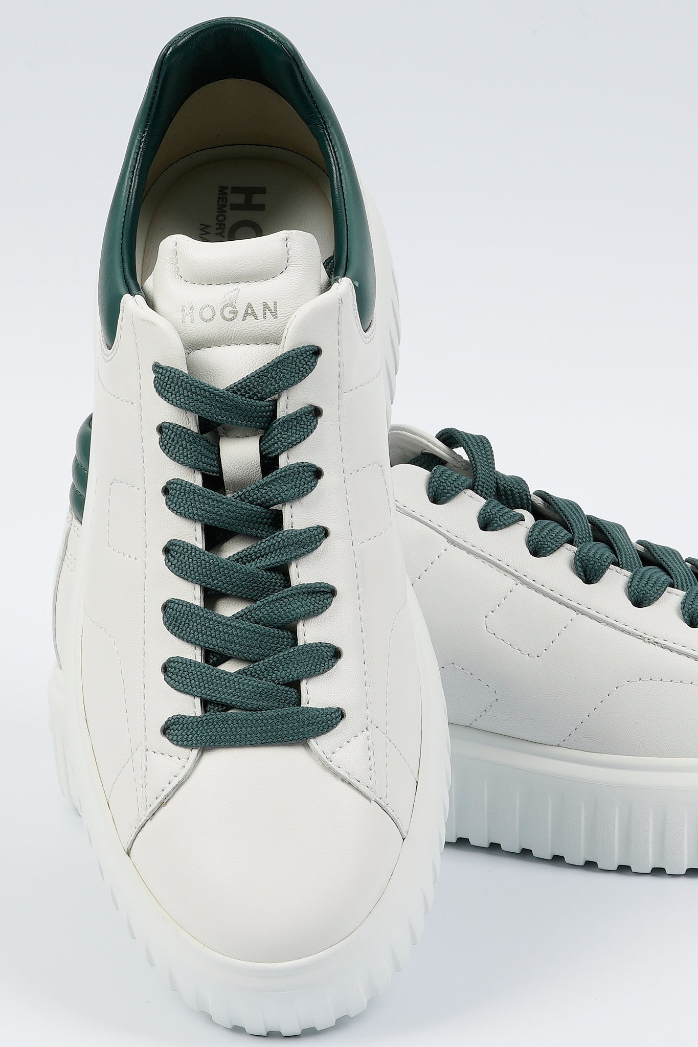 Hogan Sneaker H-stripes Bianco/verde Uomo-6