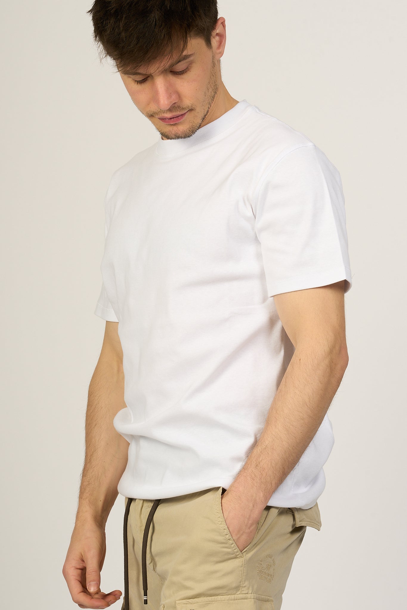 Hosio T-shirt Bianco Uomo-3