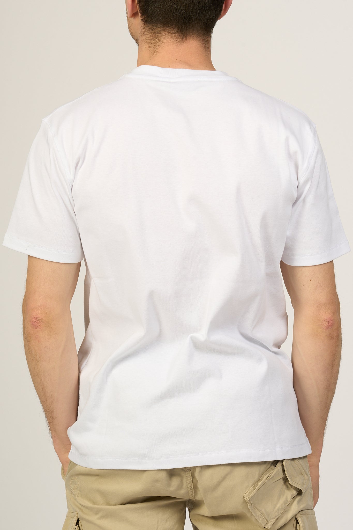 Hosio T-shirt Bianco Uomo-4