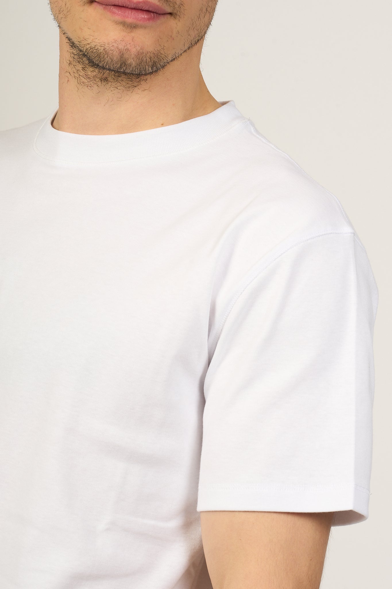 Hosio T-shirt Bianco Uomo-5