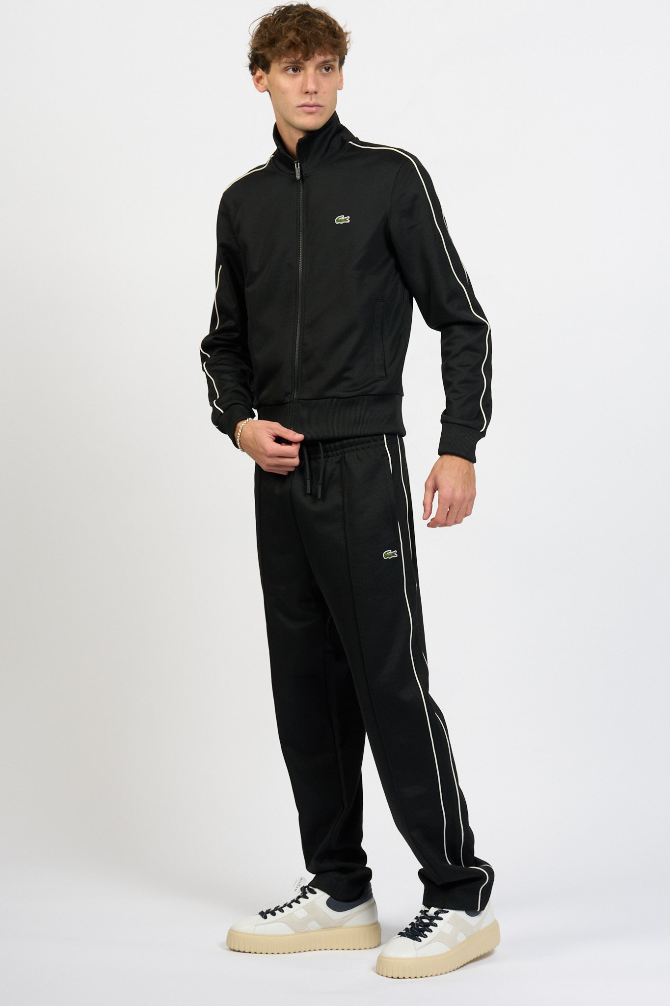 Lacoste Pantaloni Tuta Nero Uomo