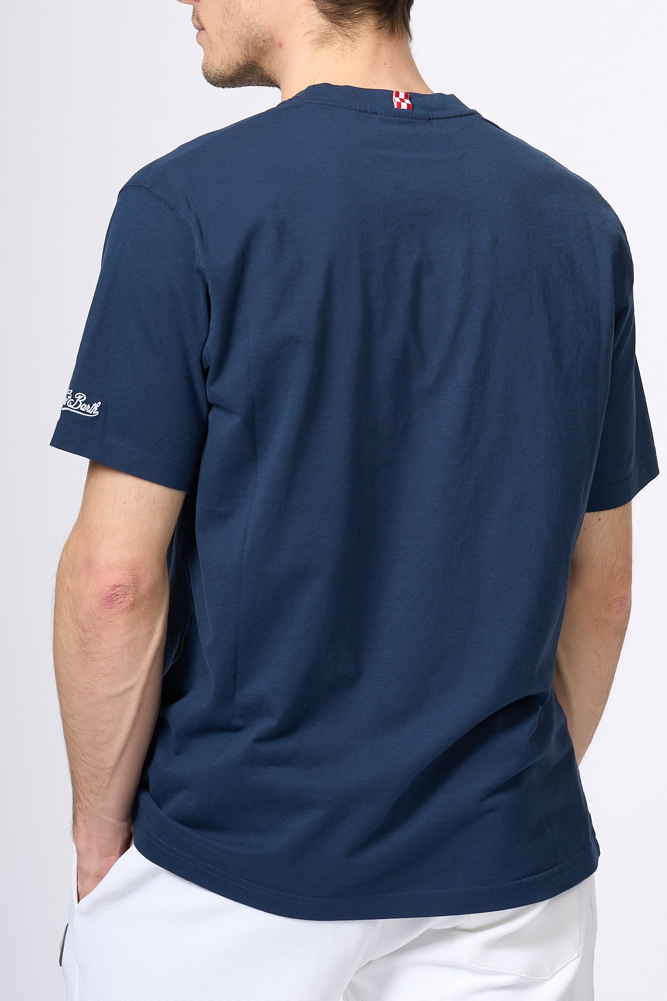 Mc2 Saint Barth T-shirt Palline Blu Uomo-5