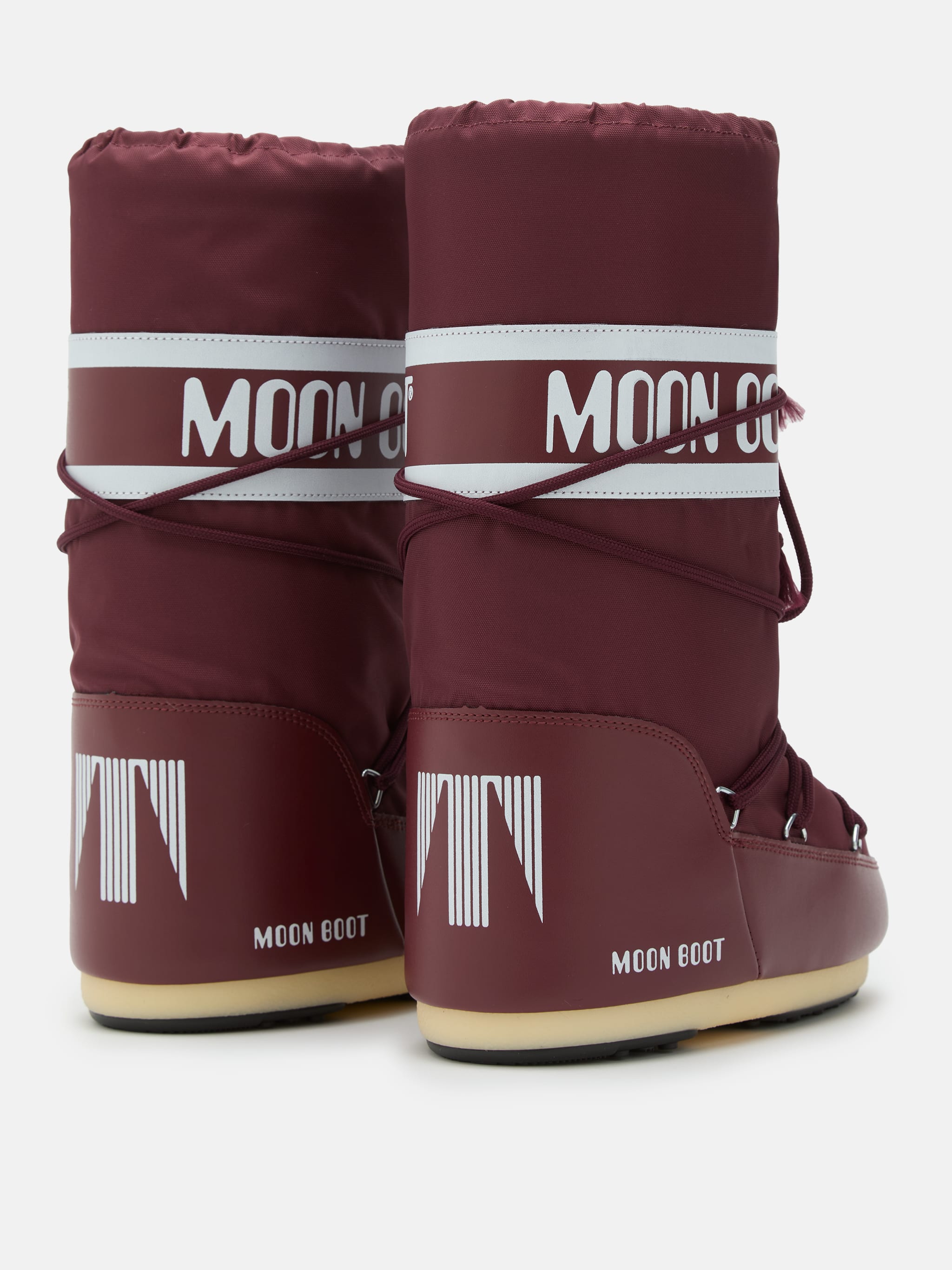 Moon boot Doposci Icon Alto Nylon Bordeaux Donna-4