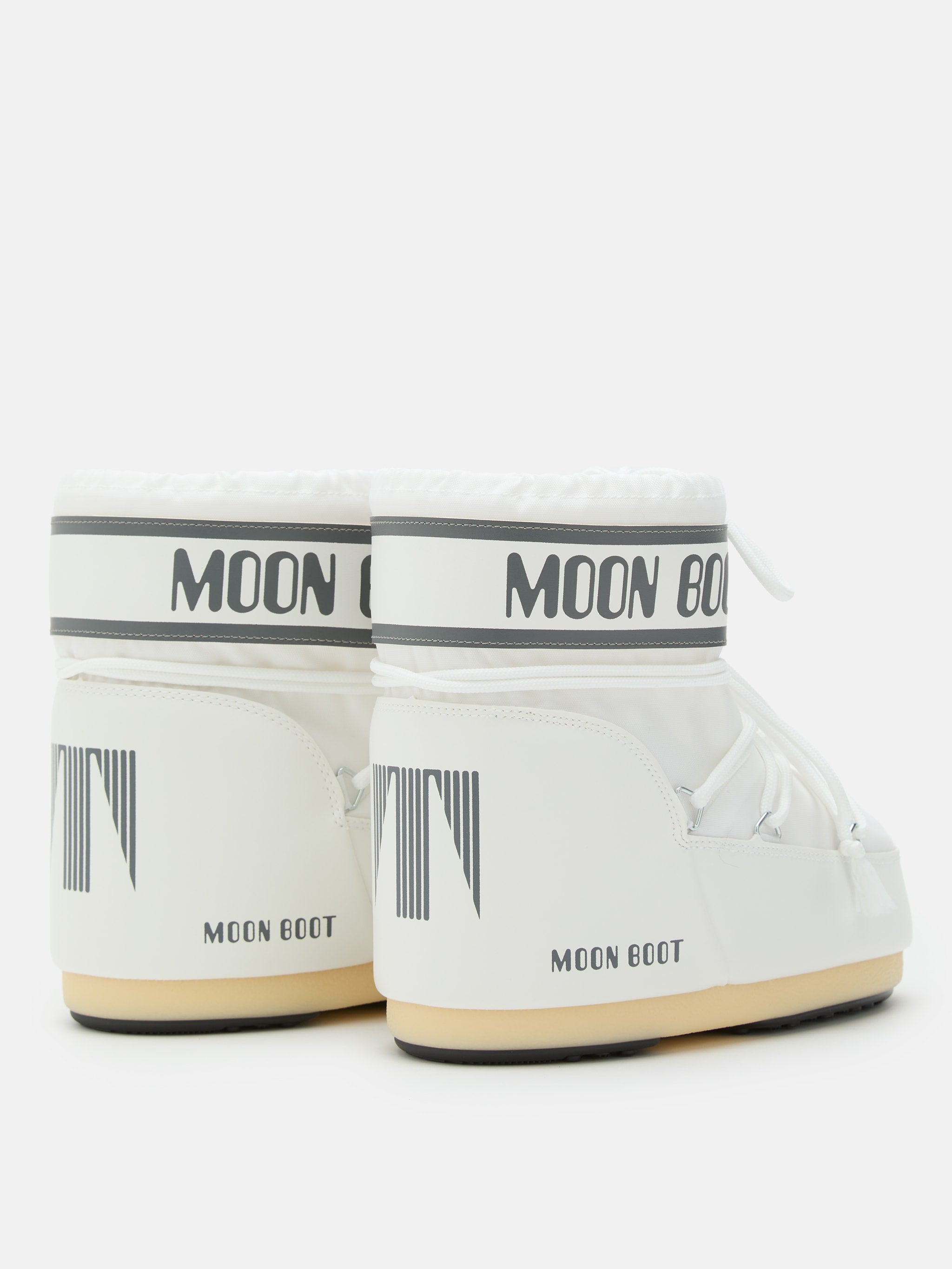 Moon boot Doposci Icon Basso Nylon Bianco Donna-2