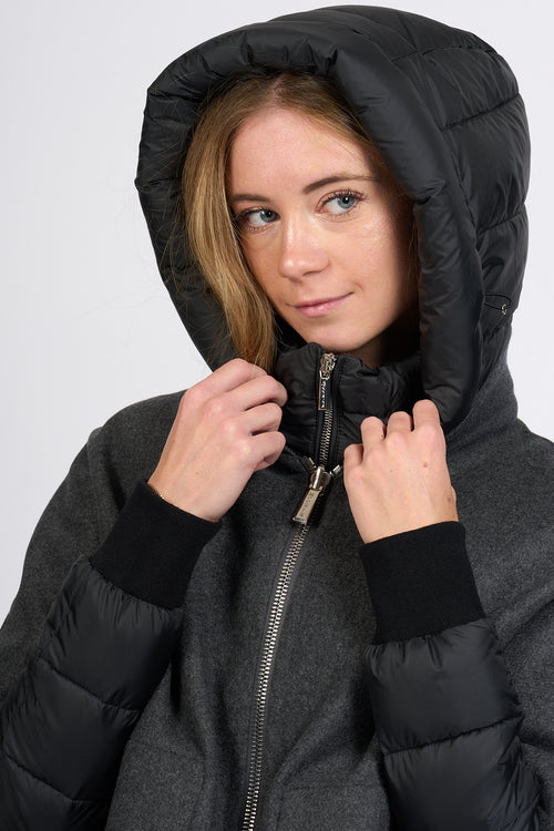 Moorer Cappa Antracite Donna-2