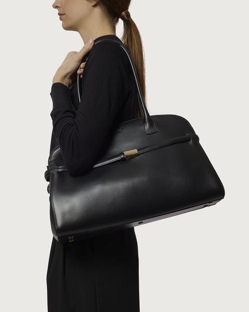 Orciani Borsa Aura Pelle Nero Donna-2