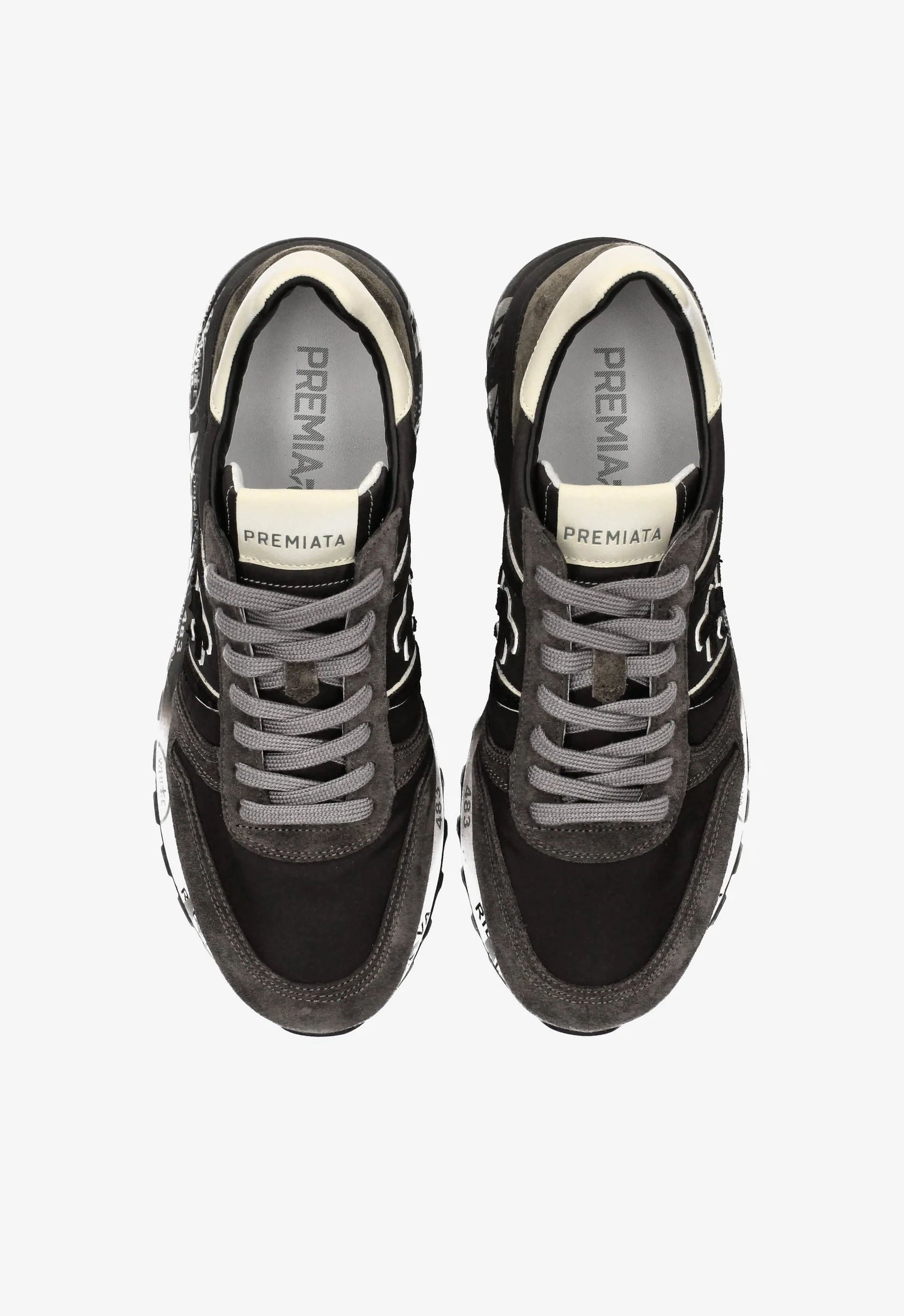 Premiata Sneaker Lander 4951 Nero/grigio Uomo-5