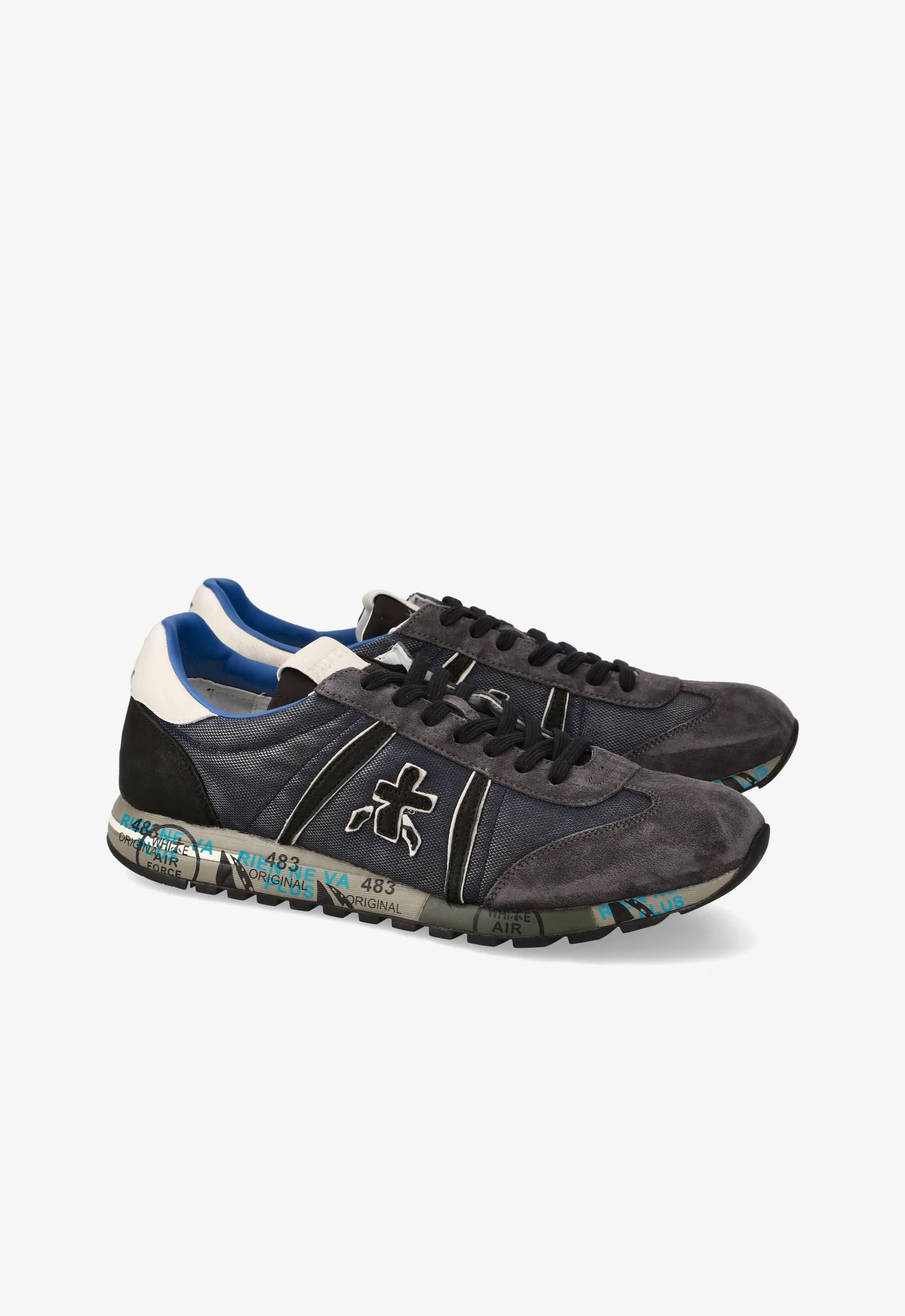 Premiata Sneaker Lucy 7770 Grigio/blu Uomo-4