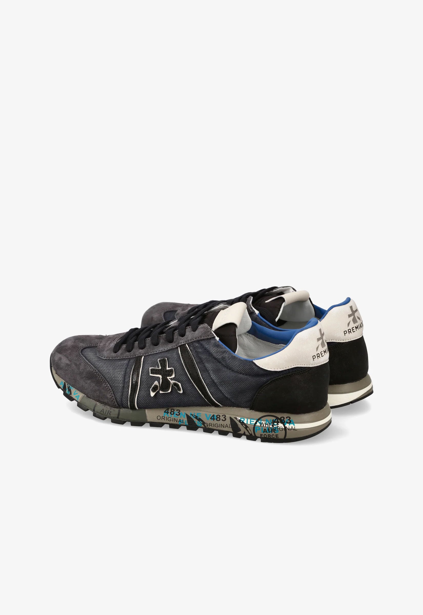 Premiata Sneaker Lucy 7770 Grigio/blu Uomo-5