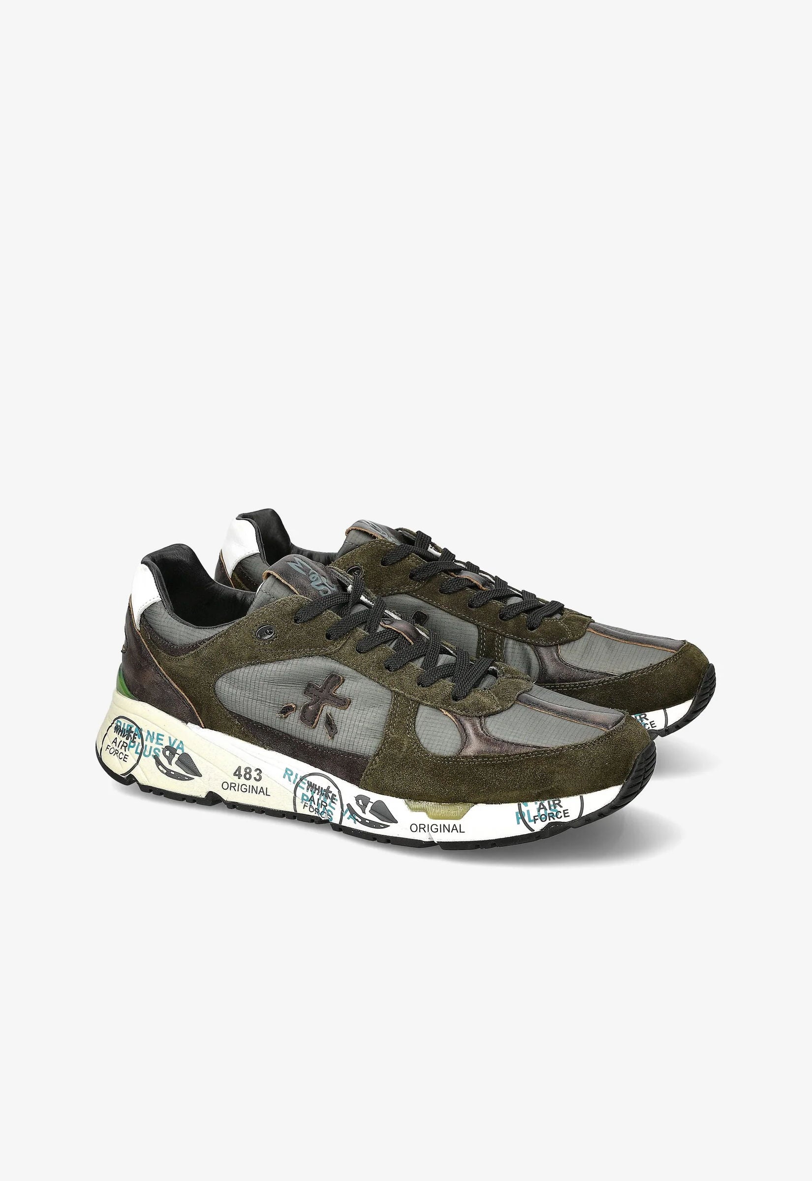 Premiata Sneaker Mase 4005 Verde militare Uomo-6
