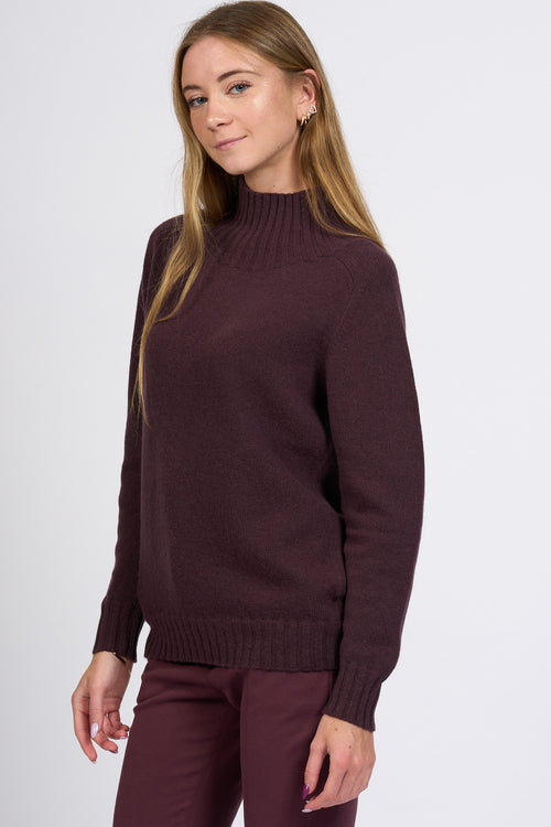 Slowear Lupetto Lana/angora Bordeaux Donna