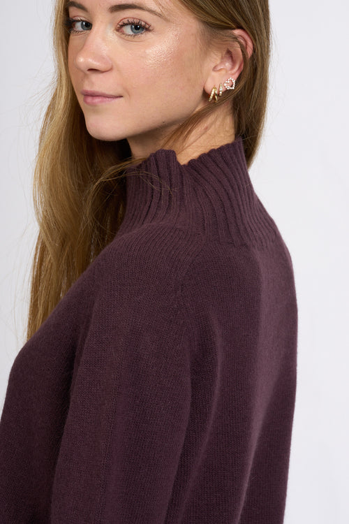 Slowear Lupetto Lana/angora Bordeaux Donna-2