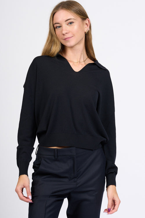 Slowear Polo Flexwool Blu Donna-2