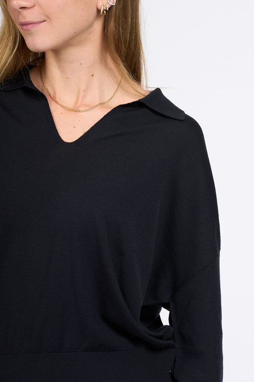 Slowear Polo Flexwool Blu Donna