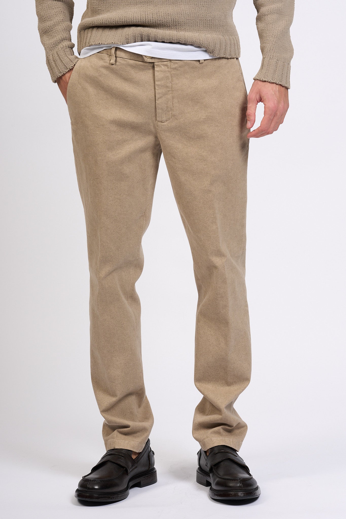 Teleria Zed Pantalone Capital Beige Uomo-1