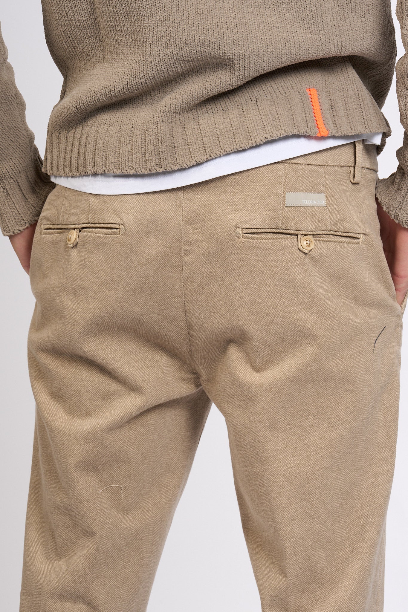 Teleria Zed Pantalone Capital Beige Uomo-2
