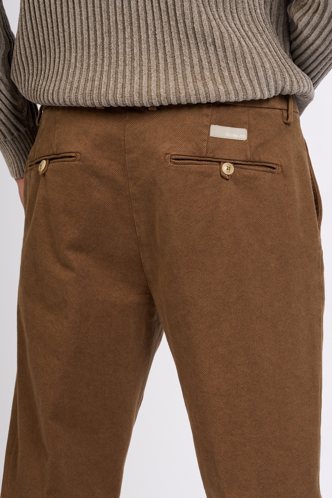 Teleria Zed Pantalone Capital Tabacco Uomo-2