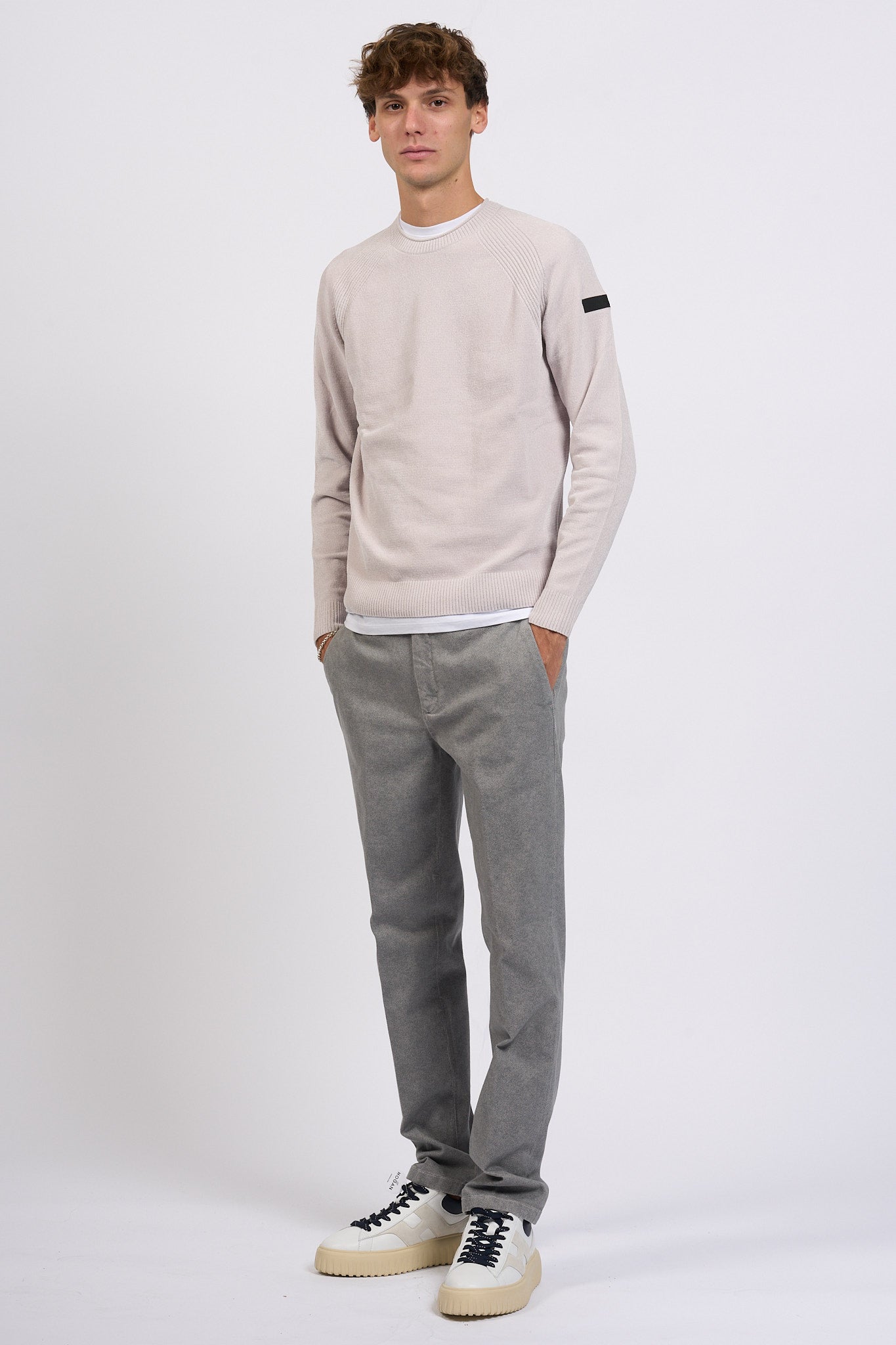 Teleria Zed Pantalone Capital Grigio Uomo-2