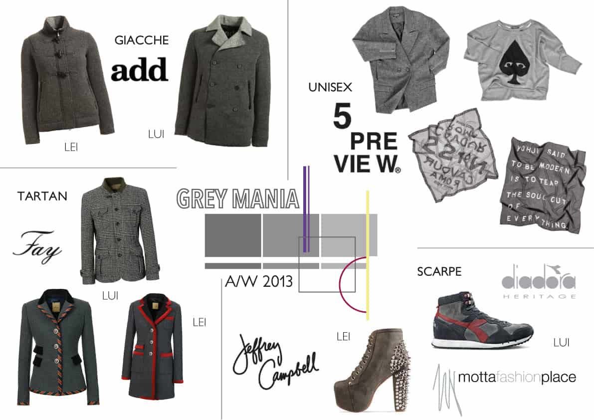 Il nostro mood-board A/W: Grey Mania