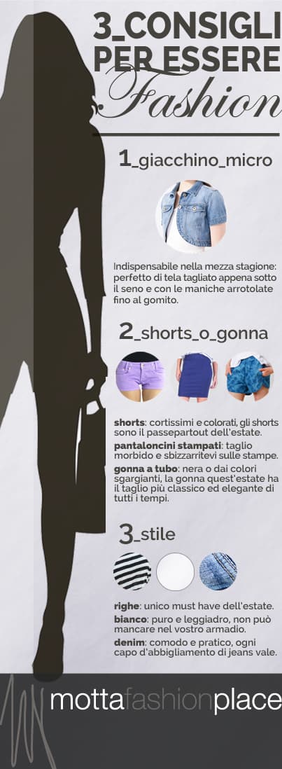 Estate: 3 consigli per essere davvero fashion (Infografica)