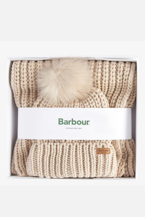 Barbour Scarf/hat Cream Women