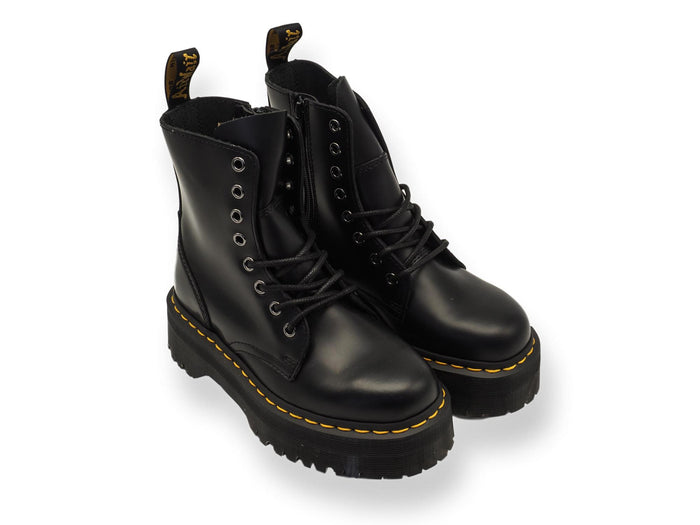 Dr. Martens Anfibio Zeppa Jadon Smooth Nero Donna-5