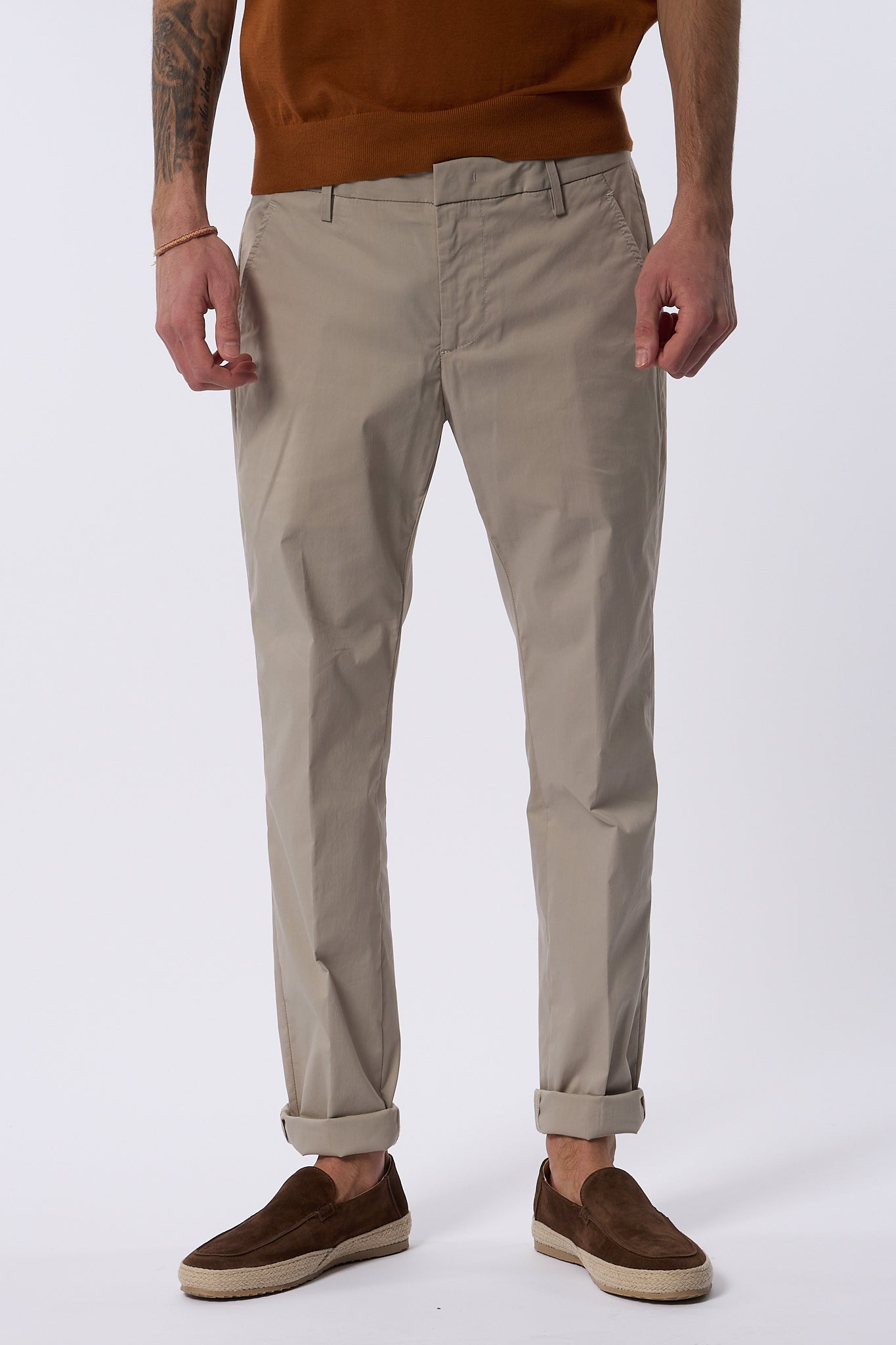 Dondup Pantalone Gaubert Slim Sabbia Uomo-1