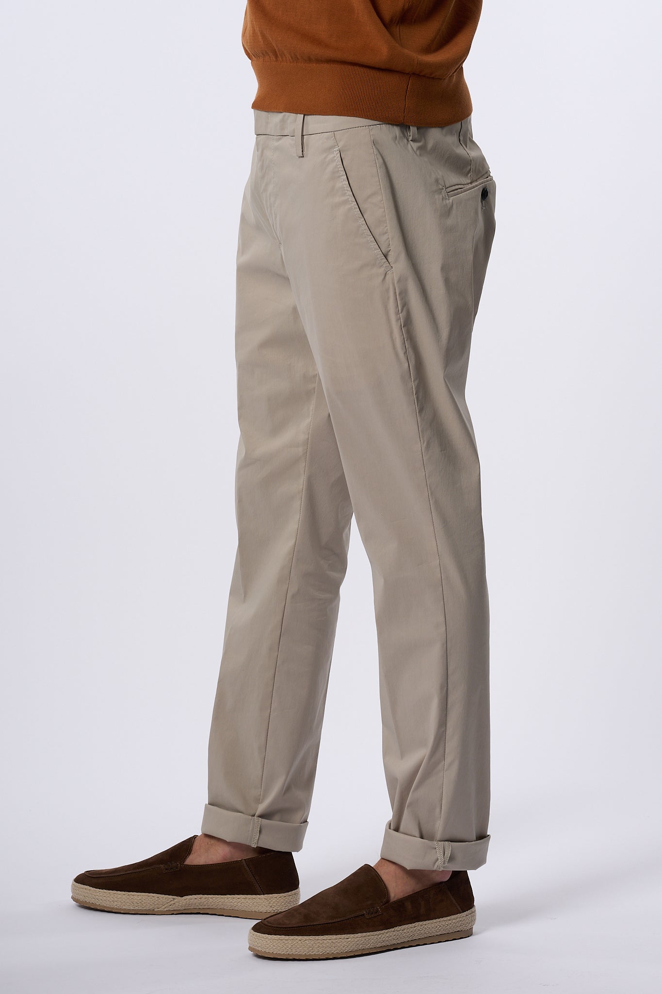 Dondup Pantalone Gaubert Slim Sabbia Uomo-3