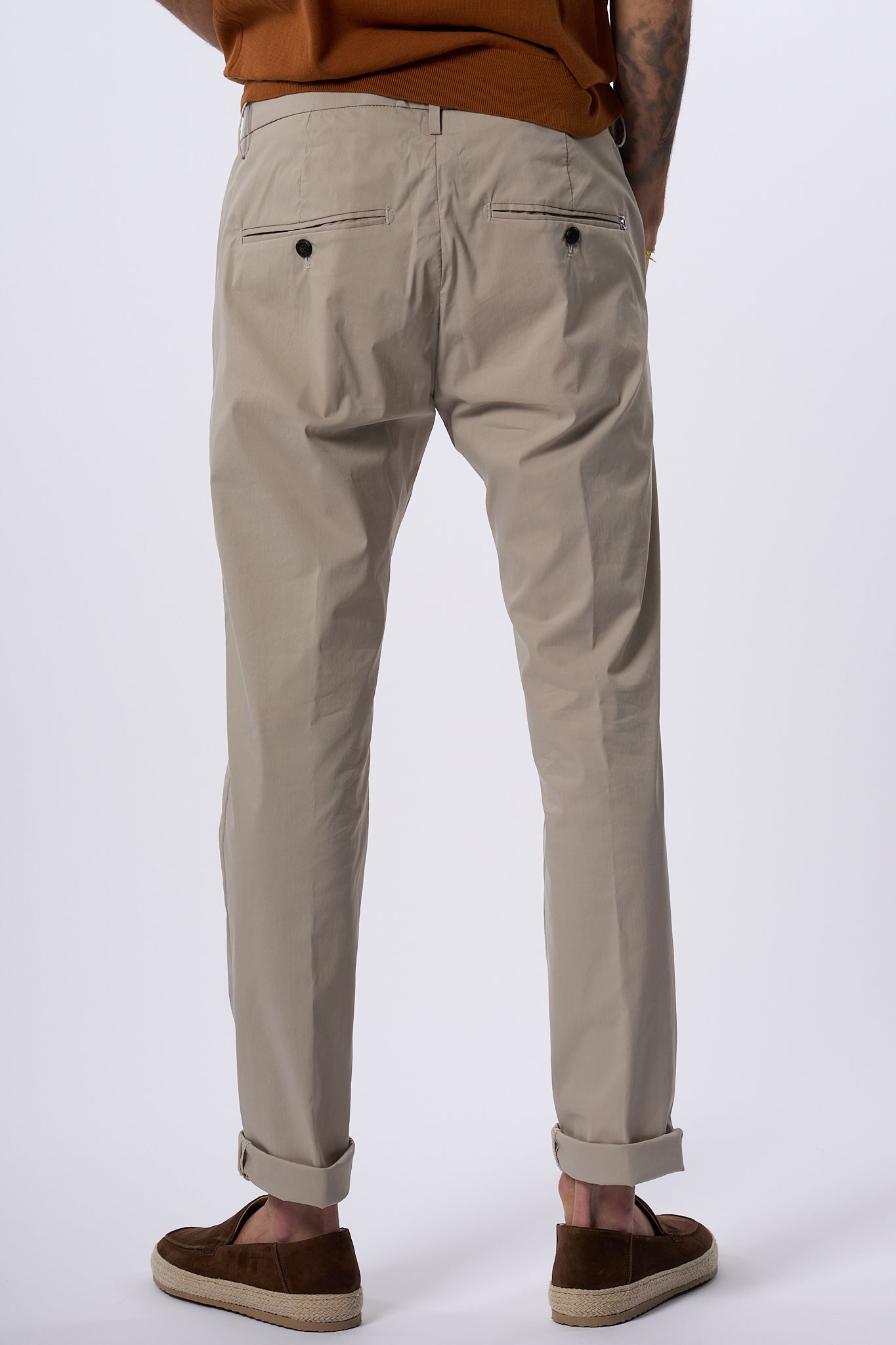 Dondup Pantalone Gaubert Slim Sabbia Uomo-4