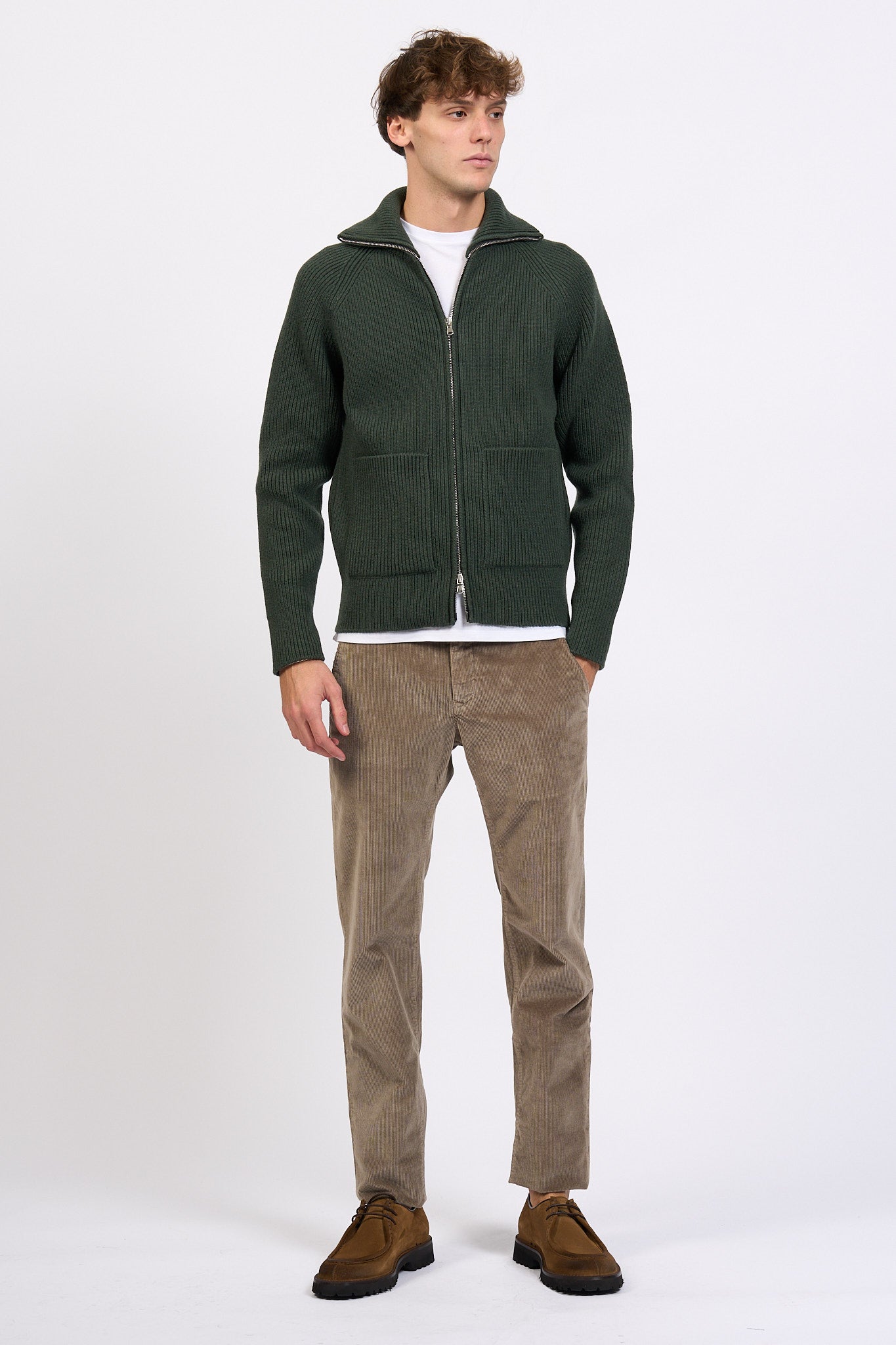 Jacob Cohen Pantalone Bobby Velluto Tortora Uomo-3