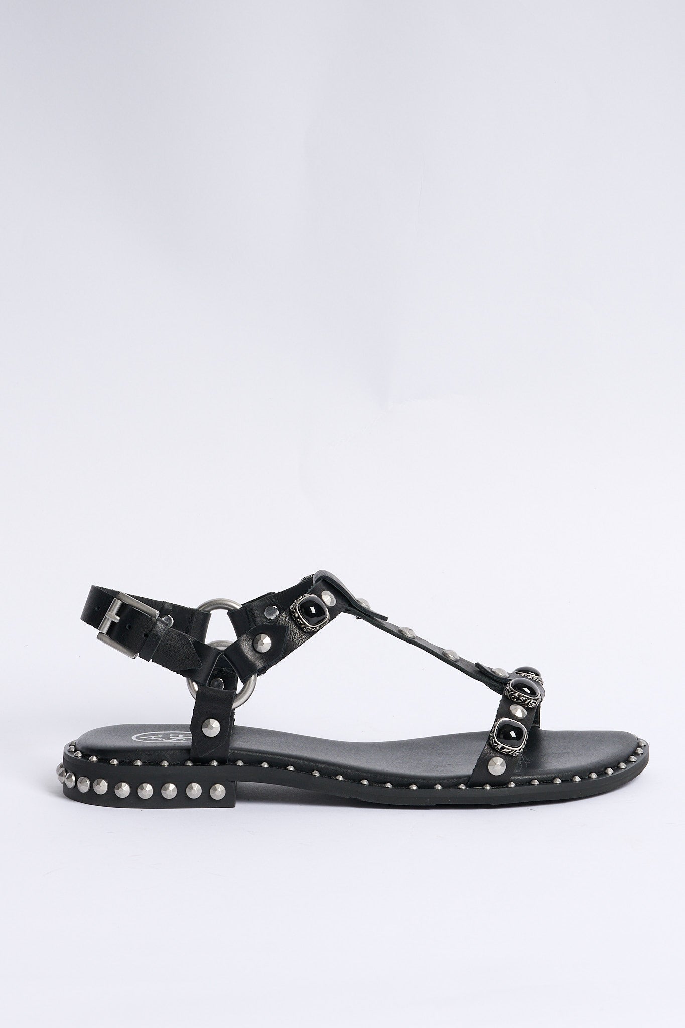 Ash Sandalo Podium Borchie Nero Donna-1