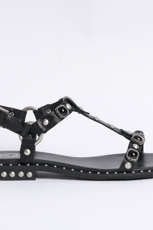 Ash Sandalo Podium Borchie Nero Donna-2
