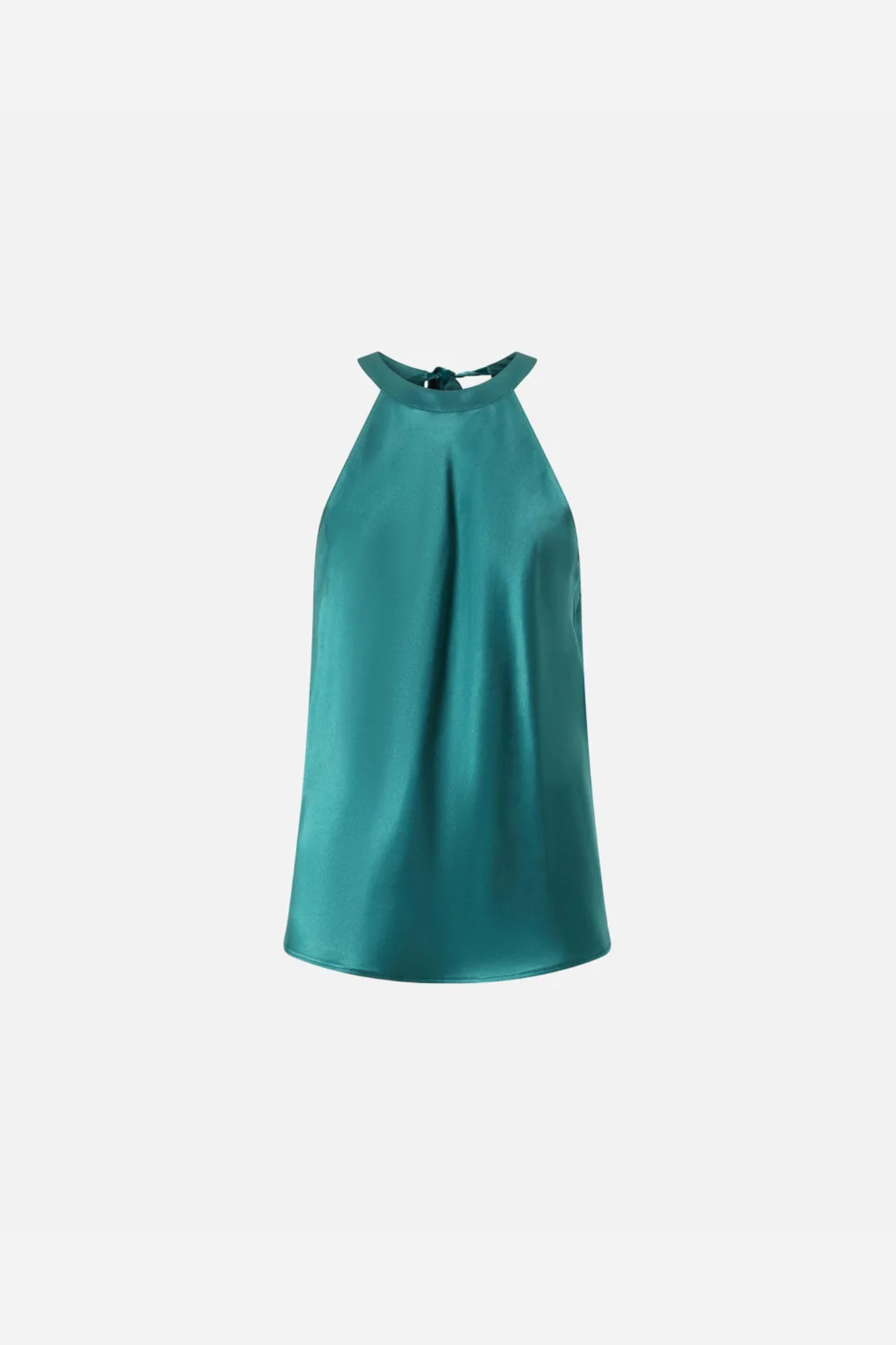 Pinko Top Satin Green Women-4