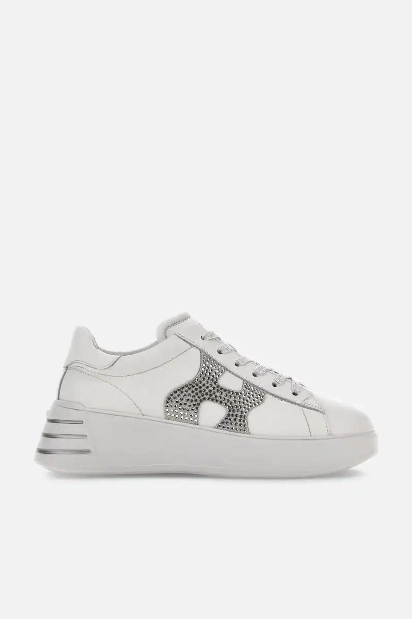 Hogan Rebel Strass White/Silver Women-1