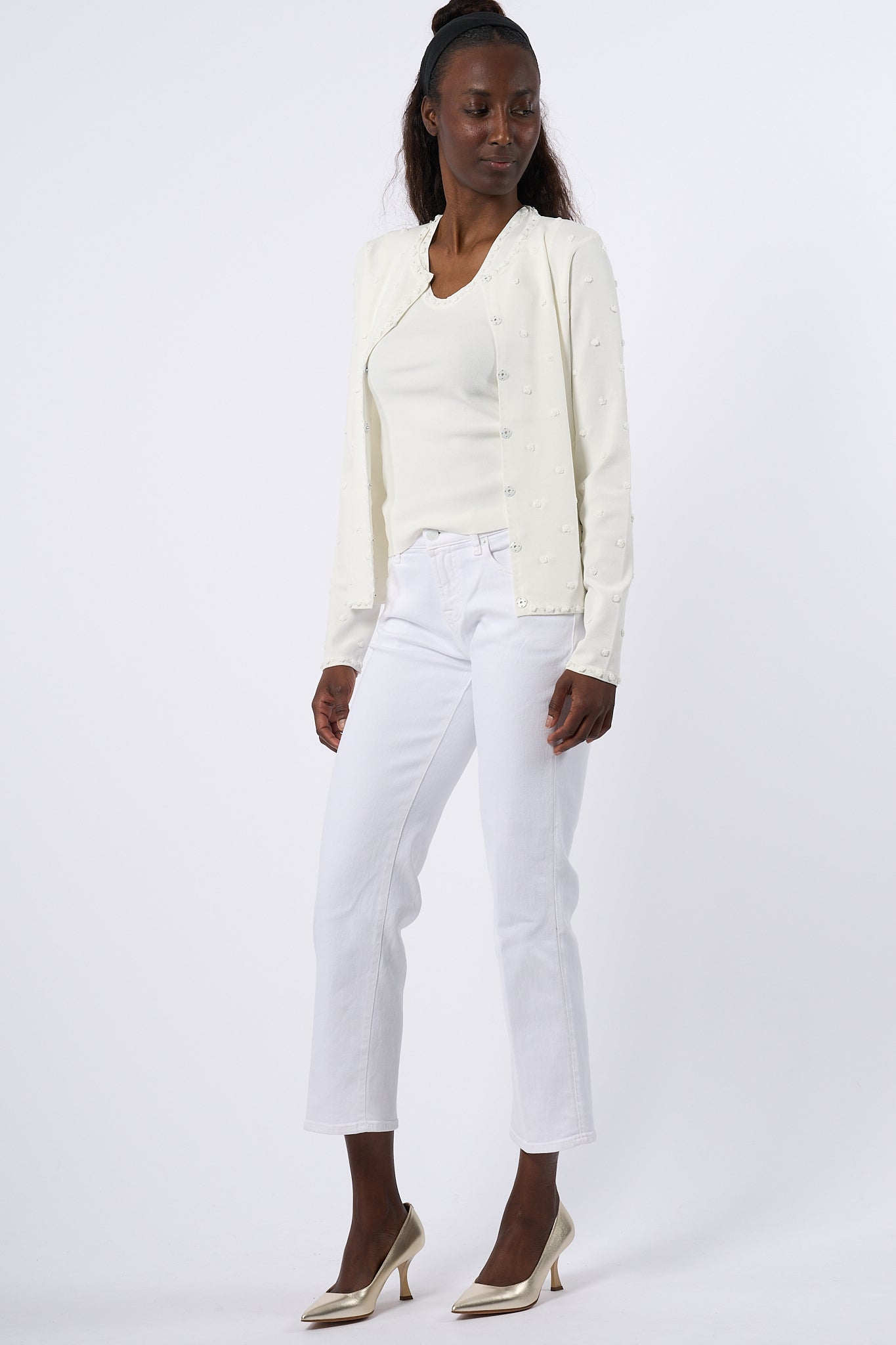 7 For All Mankind Jeans Calie Bianco Donna-7